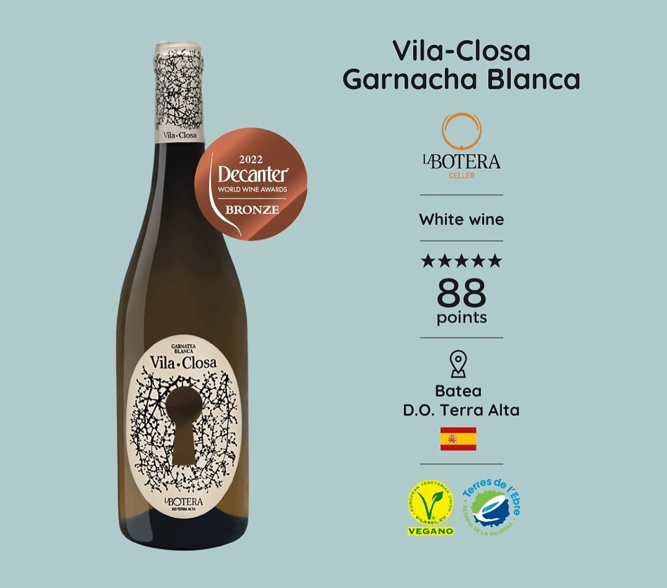 Vila-closa Garnacha Blanca Wins Bronze at Decanter World Wine Awards