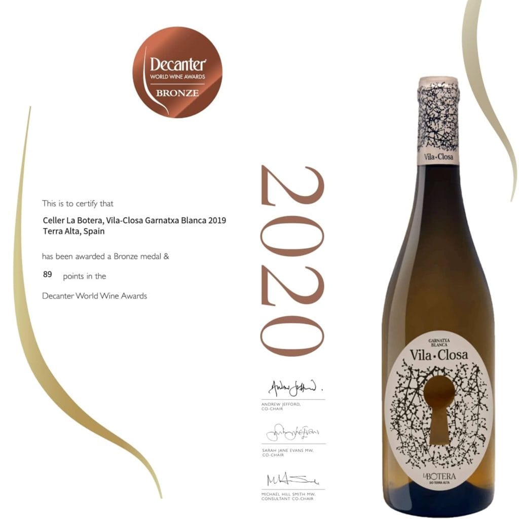 Bronze Medal and 89 points from Decanter World Wine Awards