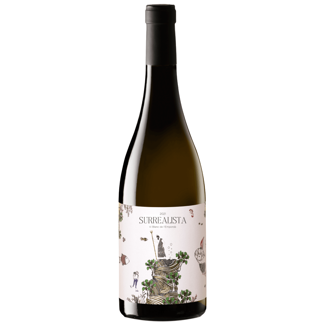 Surrealista Blanc, white, made from Garnacha Blanca, Macabeo / Viura, from Empordà DO