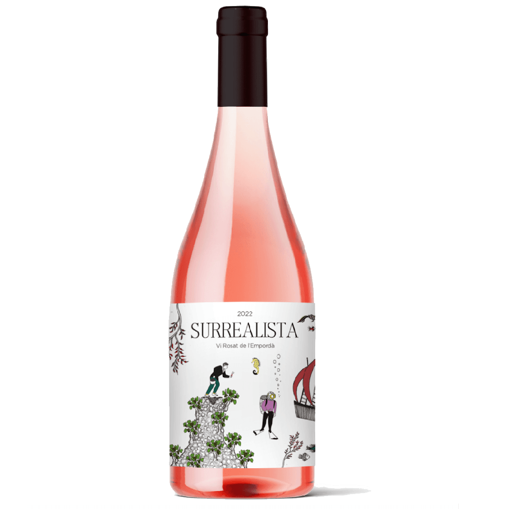 Surrealista Rosat, rosé, made from Garnacha Gris, Garnacha Negra, from Empordà DO